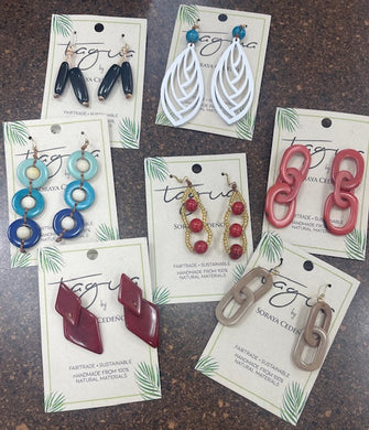 Tagua Earrings