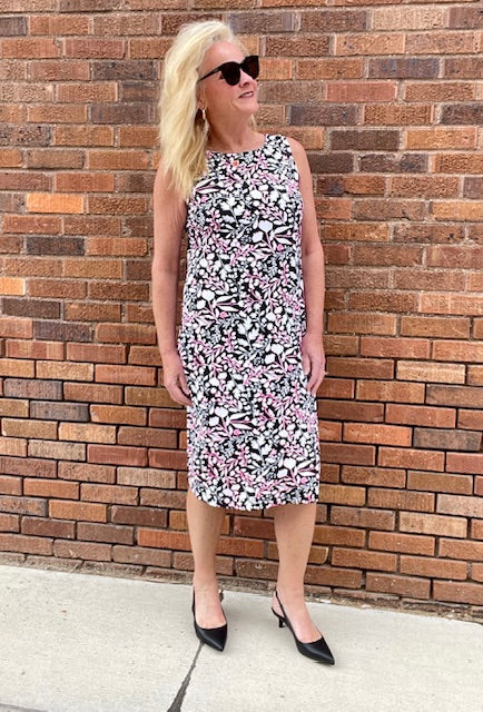 LuLuB-Midi SlvLess Travel Dress-SBBW