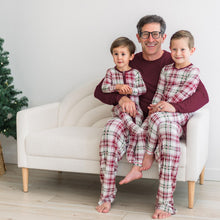 Men's Print Long Sleeve Pajama Set (Fireside Plaid)