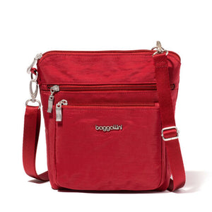 Modern Pocket Crossbody-Crimson Red