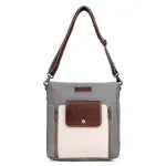 SixTease Shoulder Bag-Grey/Brwn