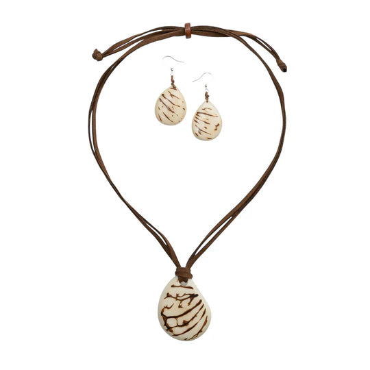 Tagua-Andrea Necklace Set