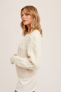 Cable Pearl Sweater