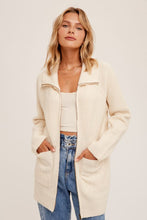 Ecru Zip Cardigan