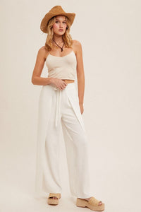 Overlapping Pants-White