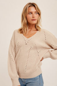 Beige Bubble Sweater