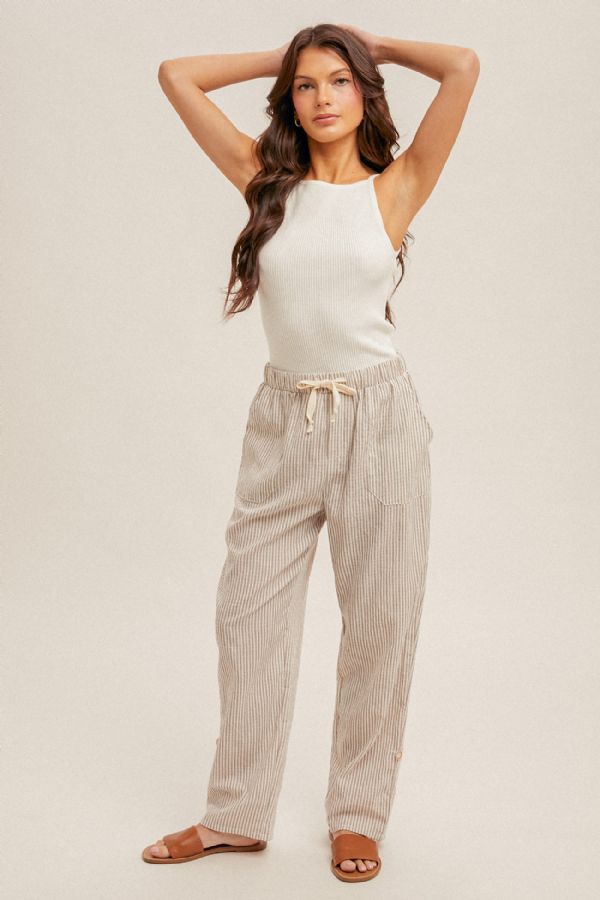 Khaki Stripe Pant