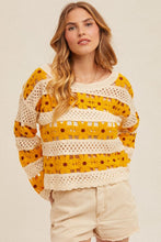 Mustard Daisy Crochet Top