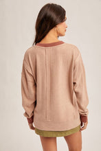 Thermal Crew Pullover-Rust