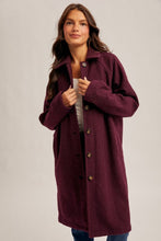 Teddy Coat-Plum
