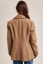 Cuffed Blazer-Mocha