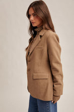 Cuffed Blazer-Mocha