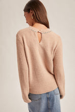 Jewel Neck Sweater-Pink