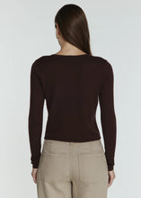 MIRA BUTTON FRONT CARDIGAN-Cacao