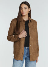 Dion Suede Shirt-Toffee