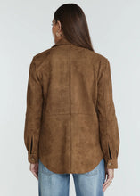 Dion Suede Shirt-Toffee