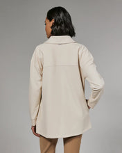 REV™ Ribbed Relaxed Shacket-Vanilla