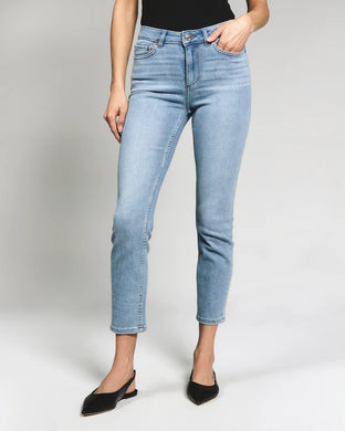 Cara Mid-Rise Skinny-Light Blue