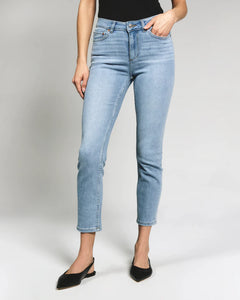 Cara Mid-Rise Skinny-Light Blue