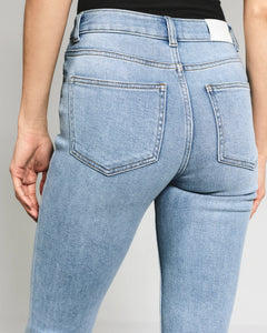 Cara Mid-Rise Skinny-Light Blue