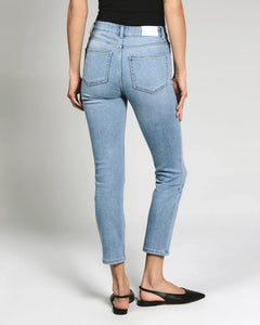 Cara Mid-Rise Skinny-Light Blue