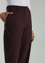 Zuma High-Waisted Trouser Pant-Burgundy