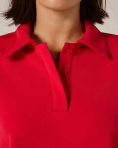 REV™ Polo Pullover-Ruby Red