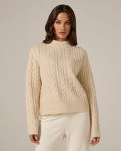 Riley Cable Knit Sweater-Cream