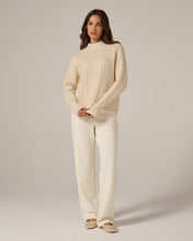 Riley Cable Knit Sweater-Cream