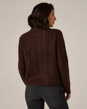 Riley Cable Knit Sweater-Walnut