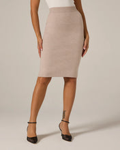 LAILA MIDI SKIRT-Heather Taupe