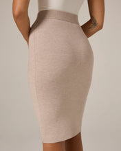LAILA MIDI SKIRT-Heather Taupe