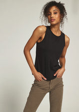 MODAL RELAXED CREWNECK TANK-Black