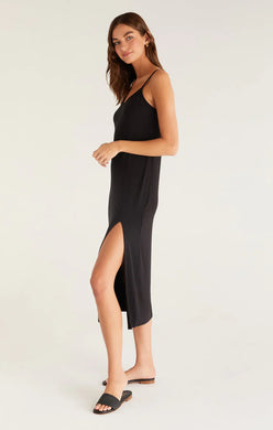 Cora Midi Dress-Black