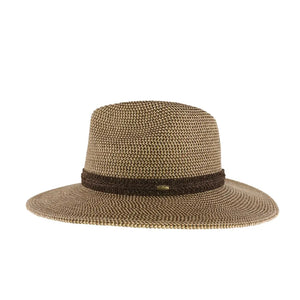 Two-Tone Heathered Panama Hat