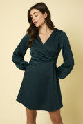 Hunter Green Twist Dress