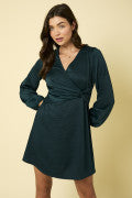 Hunter Green Twist Dress