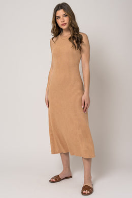 Taupe Flare Maxi Dress