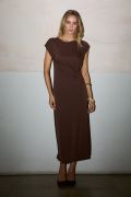 Brown Midi Dress