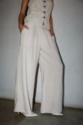 Oatmeal Linen Pants