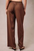 Brown Pleated Pants