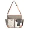 Canvas & Recycled Rug with Cowhide Crossbody