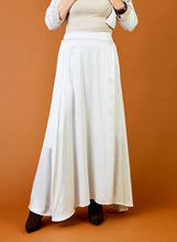 GRENADA SATIN MAXI SKIRT-Beige