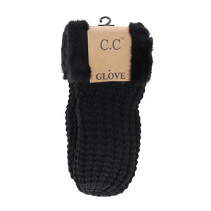 Waffle Knit C.C Mittens