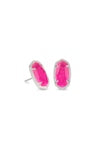 ELLIE STUD EARRINGS RHODIUM AZALEA ILLUSION