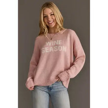 Lt. Pink Wine Season Sweater