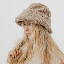 Sage Sherpa Bucket Hat-Mocha