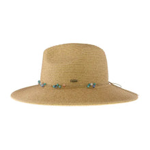 Glass Bead Trim Panama Hat