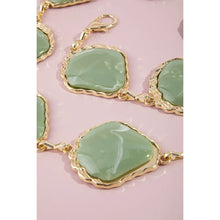 Chunky Marbled Stone Link Chain Belt
