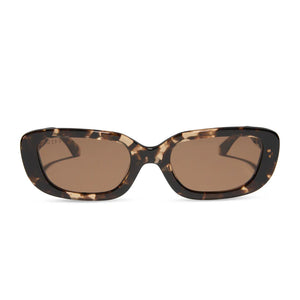 Daphne-espresso tortoise metal brown polarized sunglasses